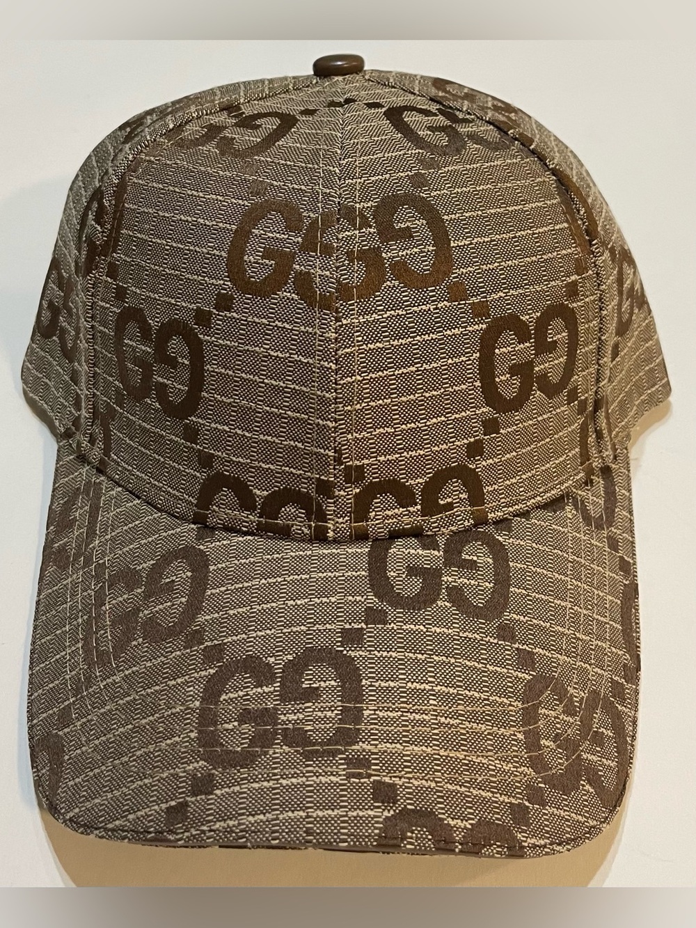 Beige Gucci GG Hat